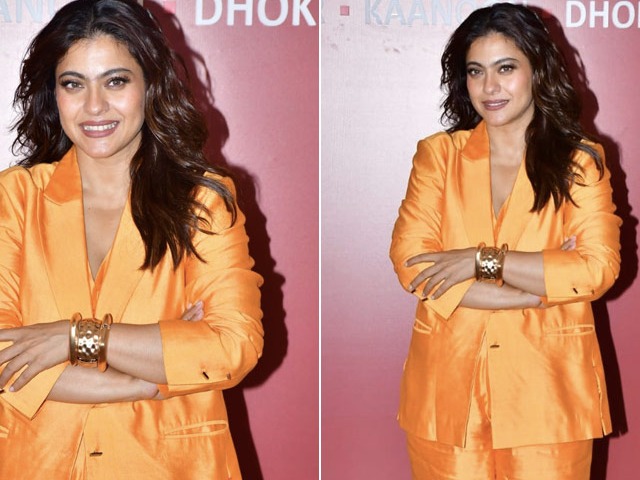 Kajol's Orange Pantsuit Is The New Black