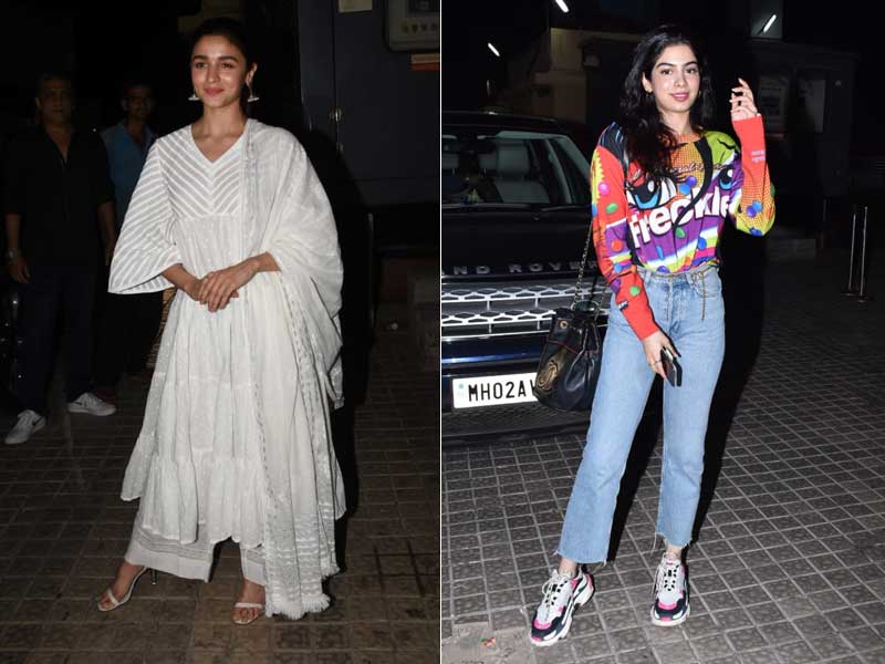 Alia Gets Janhvi And Khushi Special Tickets To <I>Kalank</i>