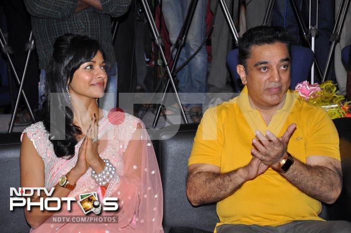 Kamal Haasan, Pooja at Vishwaroopam music release