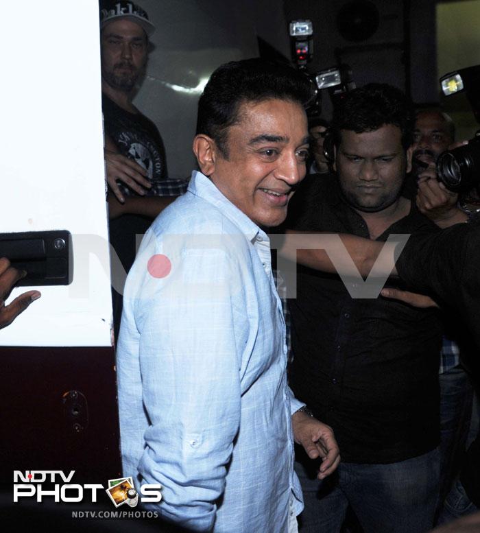 Kamal Haasan shoots in Mumbai, Anil Kapoor drops by