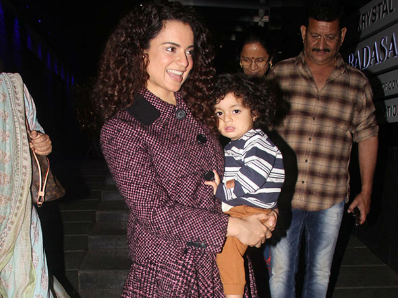 Kangana Ranaut's Day Out With Nephew Prithvi Raj Kangana Ranaut's Day Out With Nephew Prithvi Raj