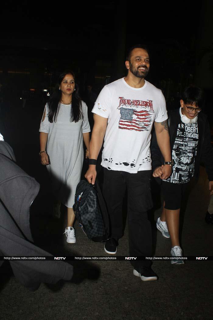 Also spotted at the airport was <I>Golmaal Again</i> director <I>Rohit Shetty</i>.