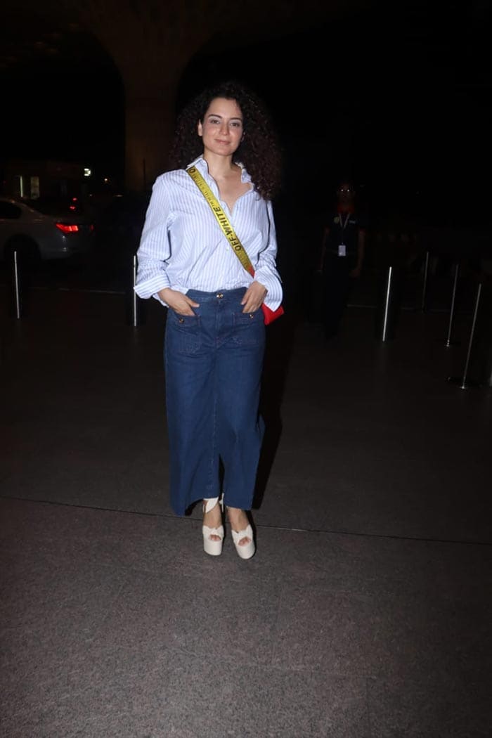 Bon Voyage! Kangana Ranaut Leaves Behind Cannes Vibes In Mumbai