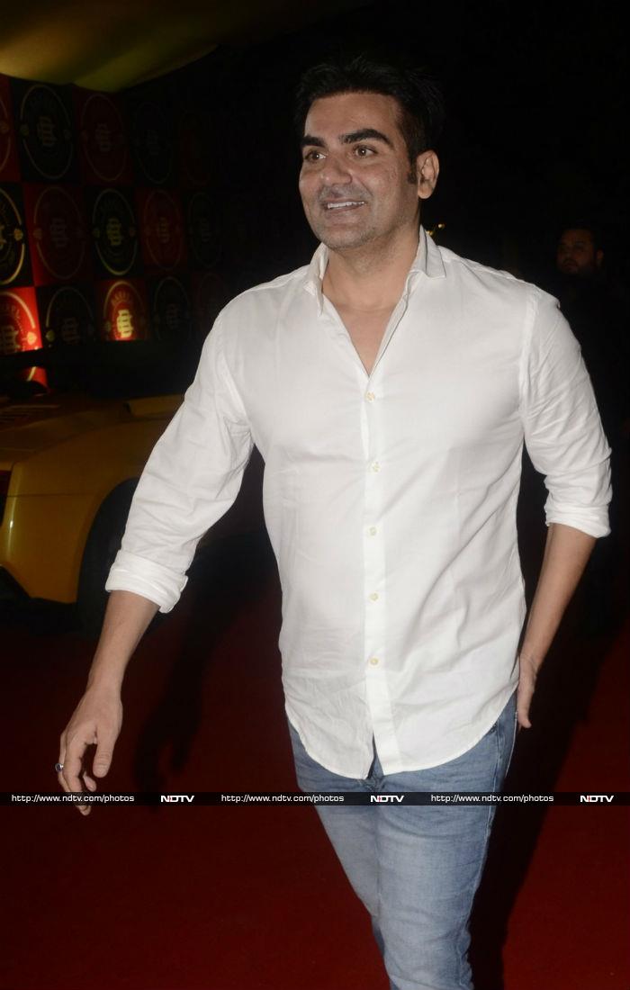 Arbaaz Khan was all smiles at an event.