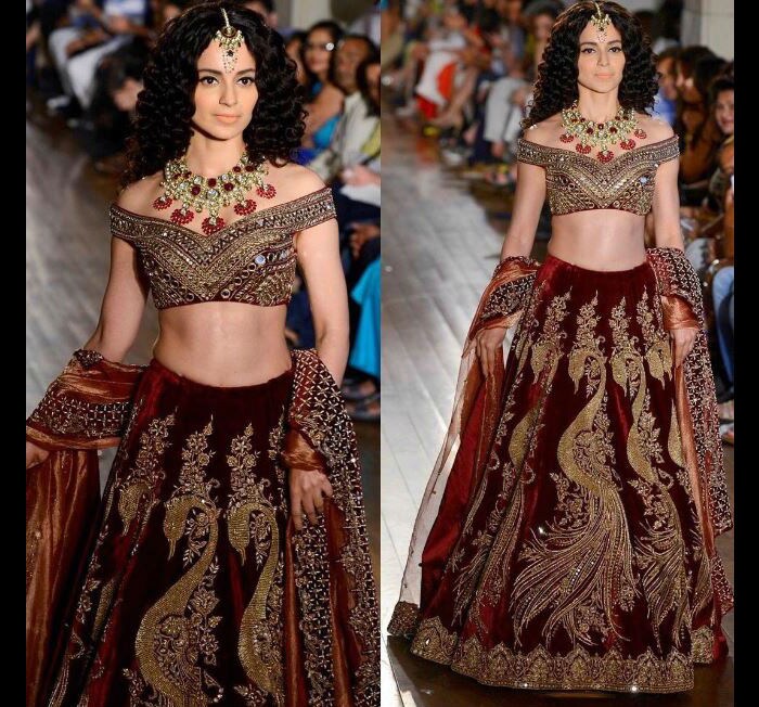 Kangana Ranaut Makes For a Stunning Bride at Couture Week