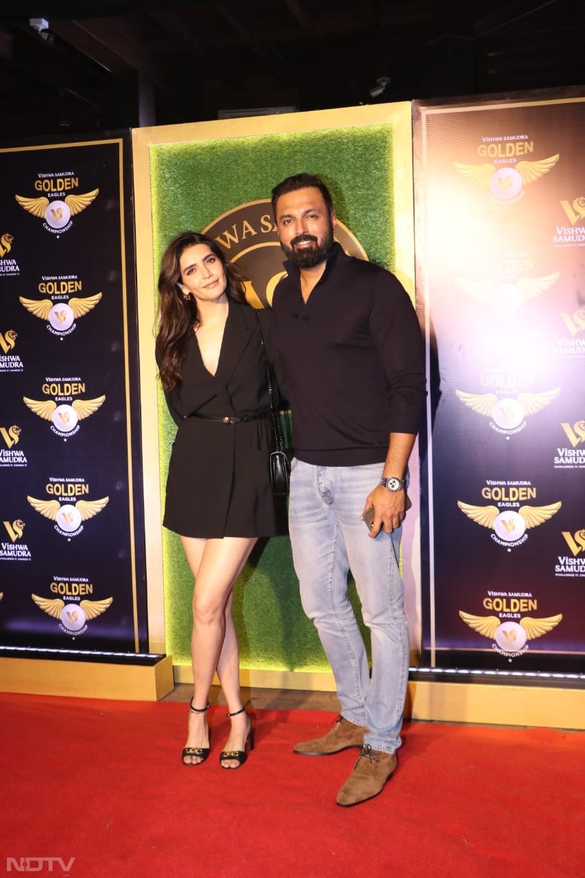 Karishma Tanna's plus one at the event was husband Varun Bangera. (Image Courtesy: Varinder Chawla)