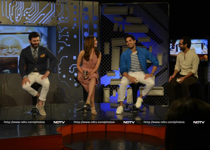 Bye-Bye Monday Blues: Alia, Sidharth, Fawad at the NDTV Studio