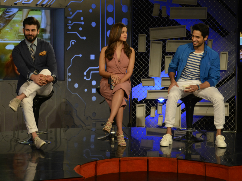 Bye-Bye Monday Blues: Alia, Sidharth, Fawad at the NDTV Studio