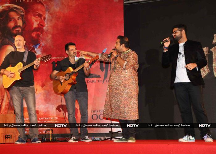 Kapoors Cheer Harshvardhan At Mirzya Music Launch