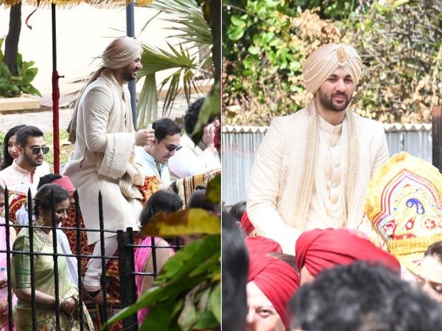 Photo : Karan Deol's Wedding: घोड़ी पर बैठे नज़र आए सनी देओल के बेटे करण देओल, देखें तस्वीरें