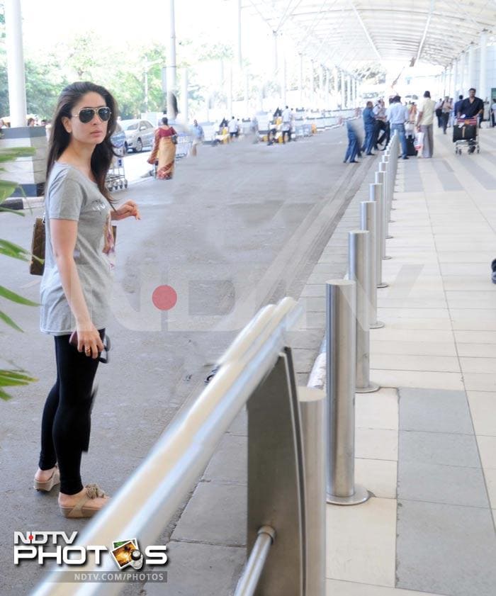 Fuss-free Kareena at the airport