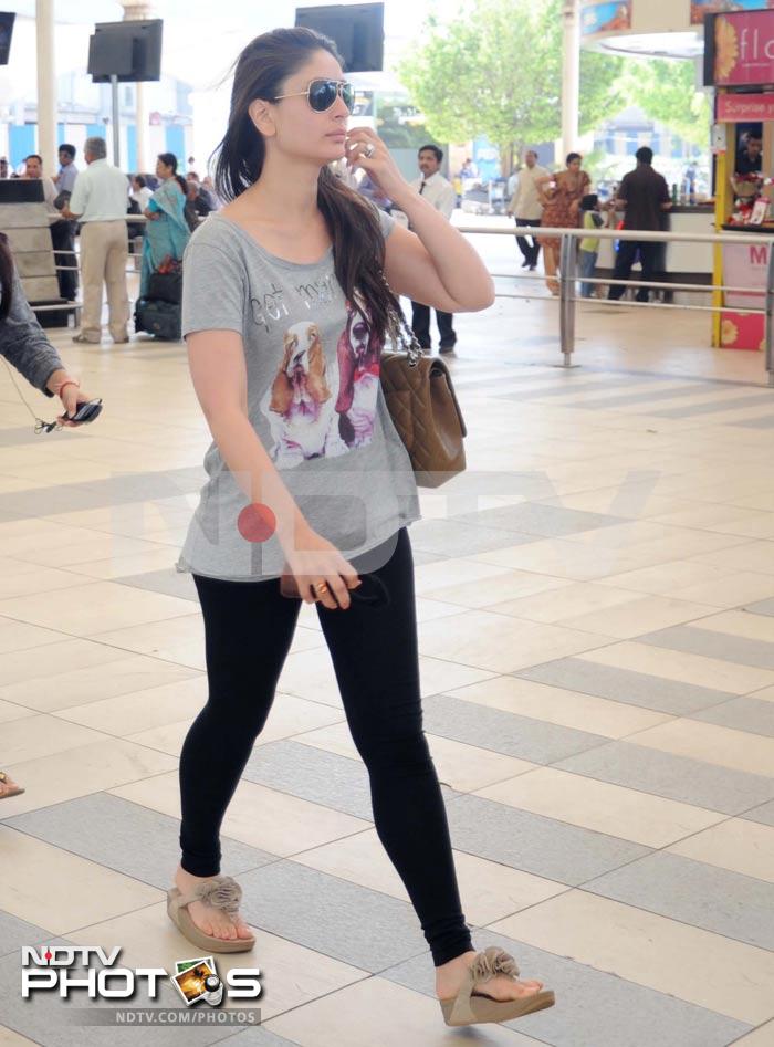 Fuss-free Kareena at the airport