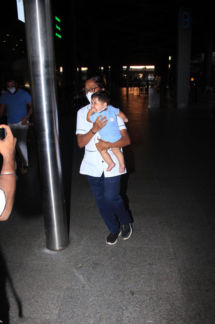 We also got a glimpse of baby Jeh at the airport.