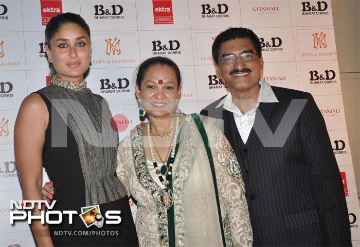 Kareena with make-up artists Bharat and Dorris. <br><br>Photo Credit: Santosh Nagwekar