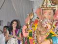 Monica Bedi prays to Lord Ganesh