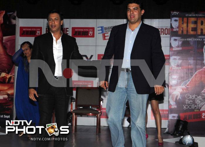 Madhur Bhandarkar with Siddharth Roy Kapur.