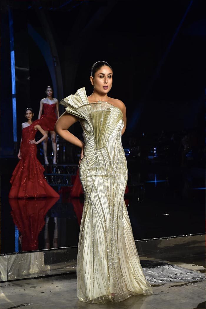 On Sunday, Kareena Kapoor walked the runway in a show-stopping piece from Gaurav Gupta's latest collection.