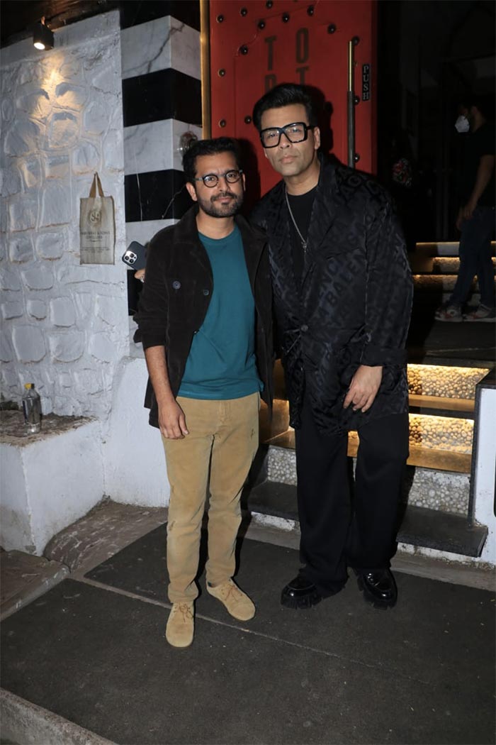 Karan Johar and Shakun Batra were spotted outside Tori, Mumbai