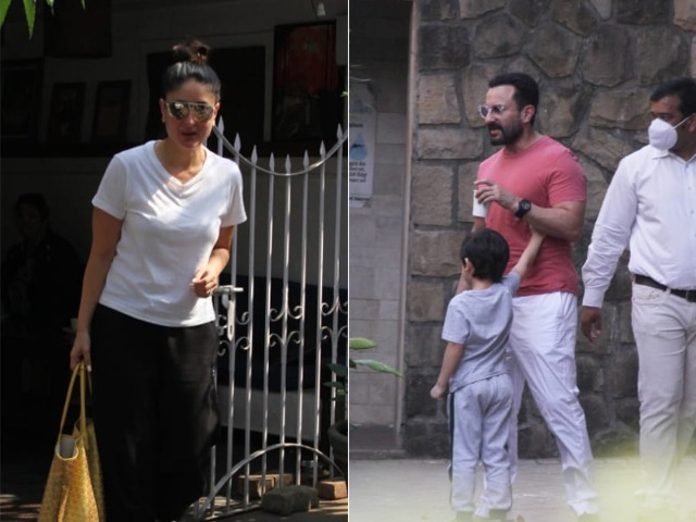 Kareena Kapoor, Saif Ali Khan And Taimur's Lunch Date