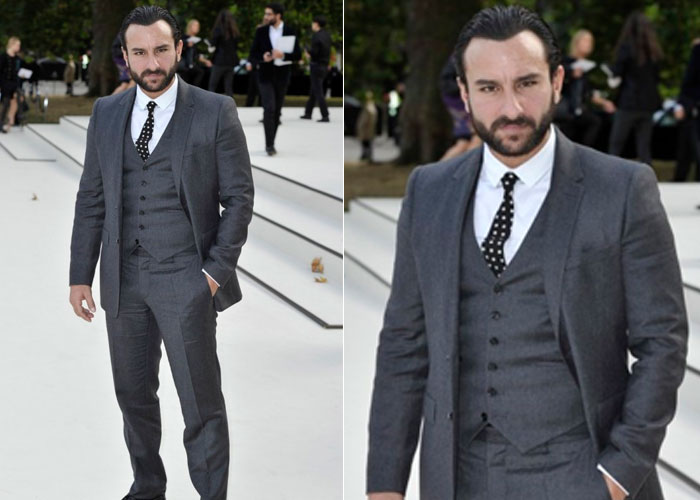 Royal reservation for Saif at Burberry show