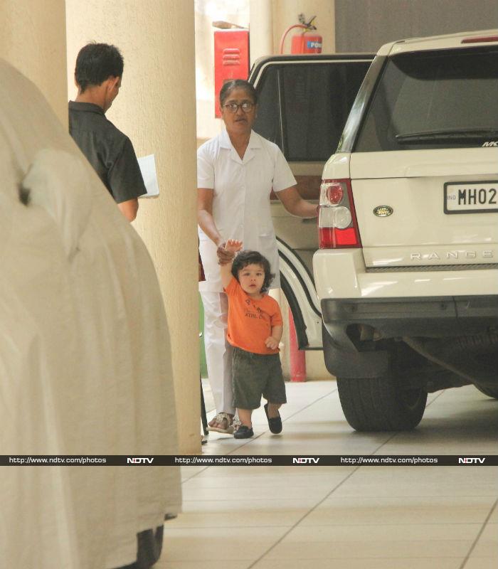 On Kareena\'s Workout Day, Taimur Spends Time With Nani