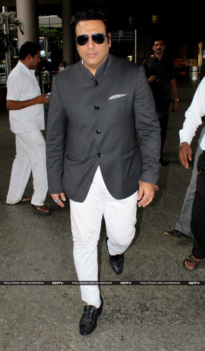 Govinda looked smart in <i>bandhgala</i> and trousers.