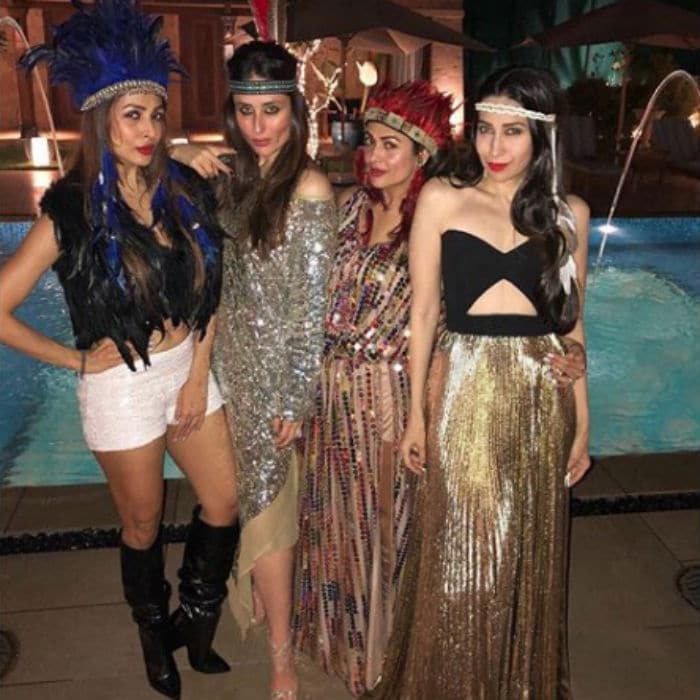 Kareena Kapoor's best friend Amrita Arora is celebrating her 40th birthday in Goa. The whole group - Kareena, Amrita, Malaika Arora, Maheep Kapoor, Seema Khan and others- reached Goa last evening in a private jet. They are accompanied by Saif Ali Khan and Amrita's husband Shakeel Ladak. <br><br>

 

This image was posted on Instagram by <a href=" https://www.instagram.com/malaikaarorakhanofficial/ " target="_blank" rel="nofollow" > malaikaarorakhanofficial</a>