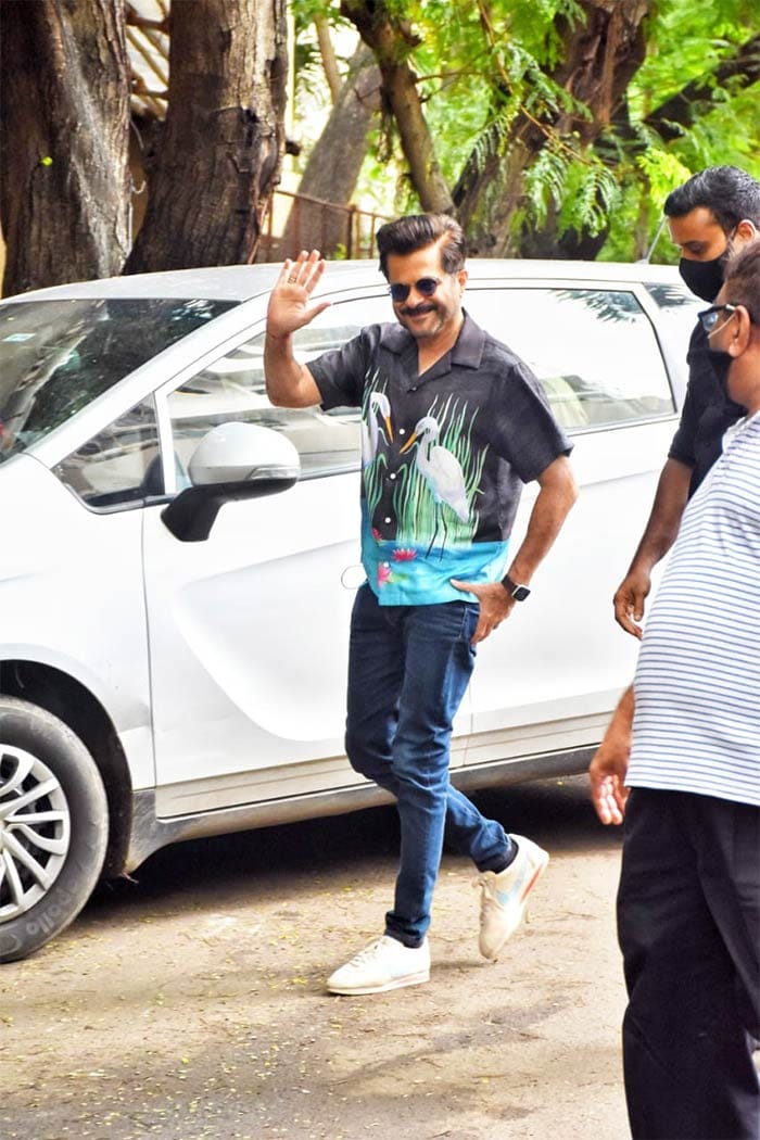 Actor Anil Kapoor was pictured in Juhu.