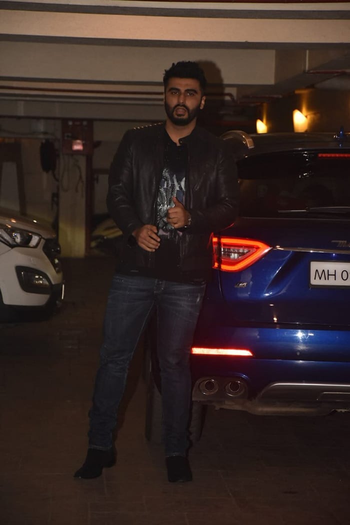 Arjun Kapoor was also photographed at the party.