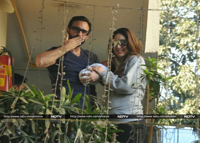 Kareena Kapoor And Son Taimur Come Home With Saif By Their Side