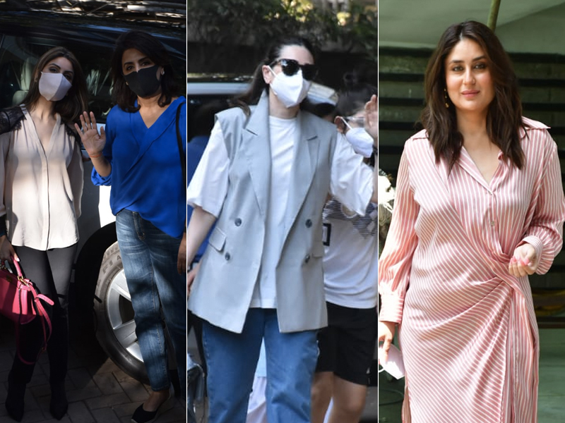 करीना कपूर के घर गेट टुगेदर में शामिल हुईं नीतू, रिद्धिमा और करिश्मा