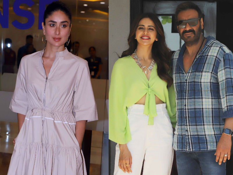 Kareena Kapoor, Ajay Devgn And Rakul Preet's Busy Day Out