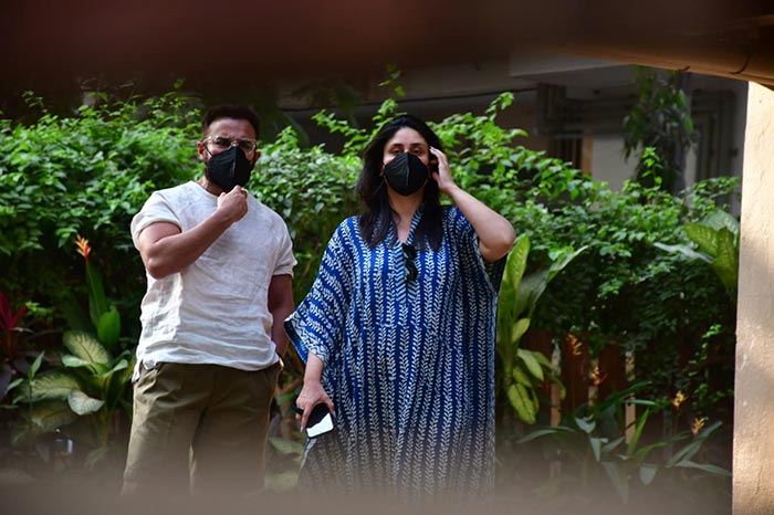 Kareena Kapoor and her husband Saif Ali Khan were spotted together for the first time on Tuesday after the couple welcomed their baby boy on February 21. They are already parents to a 4-year-old son named Taimur.