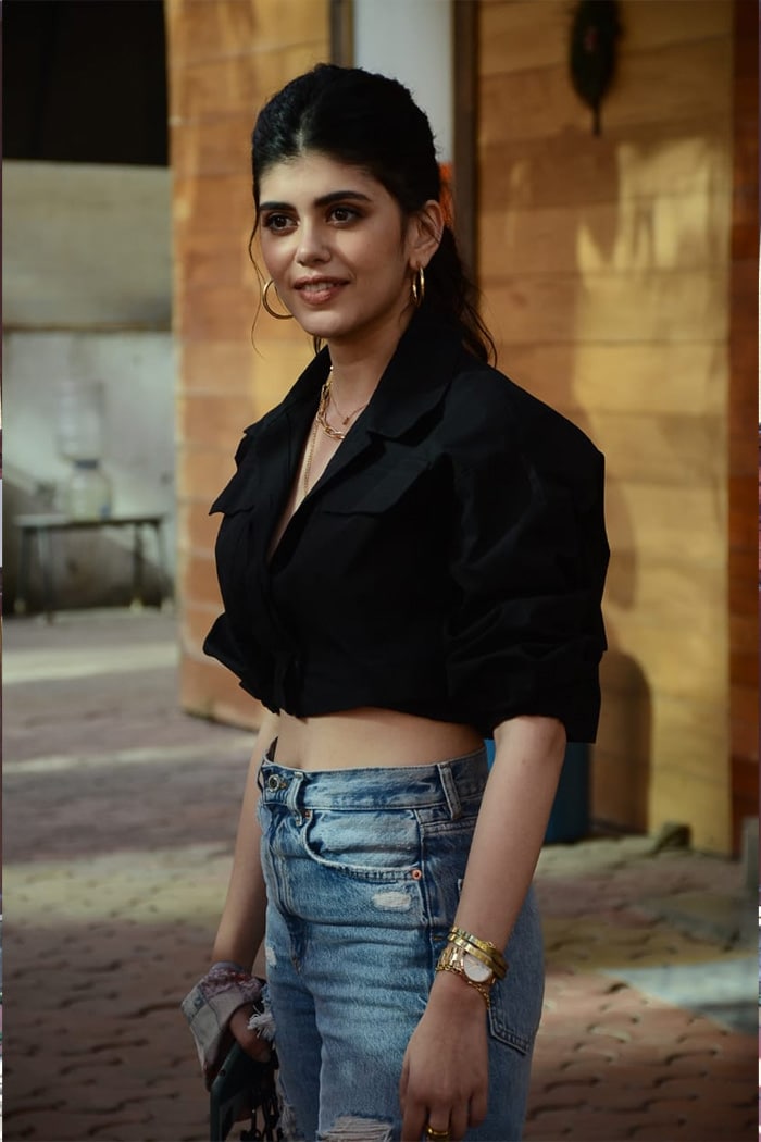 Sanjana Sanghi was photographed outside her dance class.