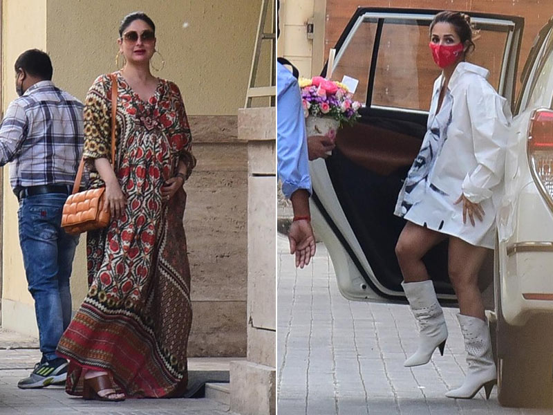 करीना और मलाइका का स्‍टाइलिश अंदाज