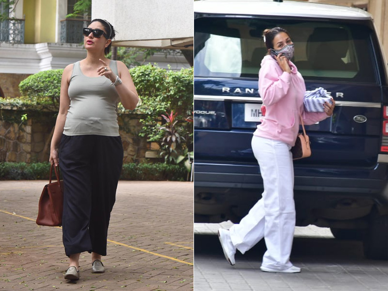 करीना और मलाइका कुल लुक में की गईं स्पॉट