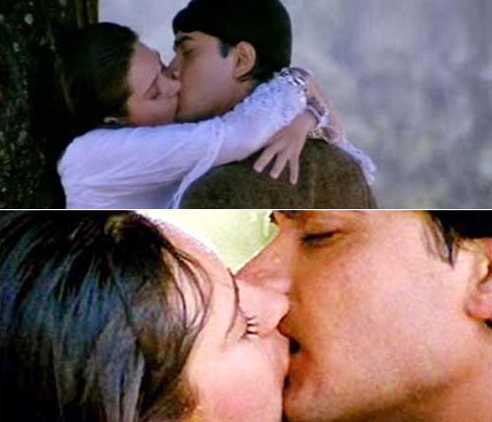 The movie is also remembered for her famous kiss with Aamir Khan.