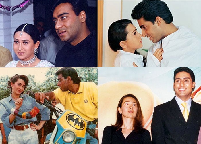Karisma reportedly dated actor Ajay Devgn while they were shooting for the movie <i>Jigar</i>. She was also briefly engaged to Abhishek Bachchan, breaking up in February 2003. but the relationship did not last long.