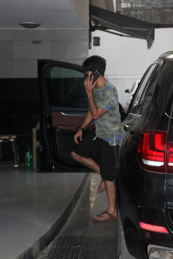 Shahid Kapoor was also snapped outside a salon in Bandra.