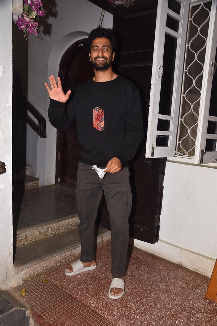 Bollywood\'s handsome hunk Vicky Kaushal was pictured at Krome studio in Bandra.