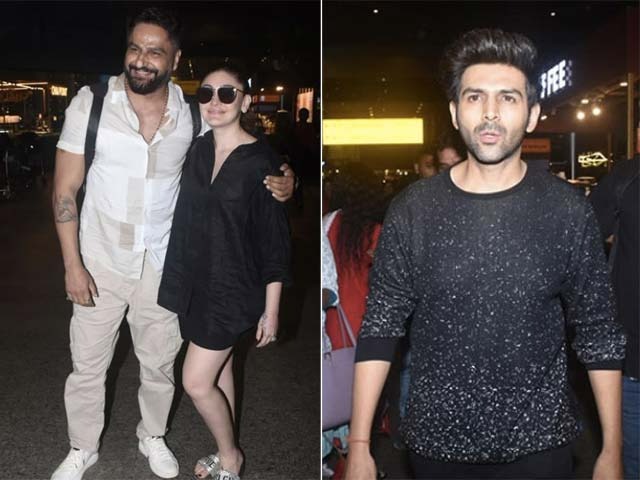 मुंबई एयरपोर्ट पर नज़र आए कार्तिक आर्यन, शेफाली जरीवाला और पराग त्यागी, देखें तस्वीरें