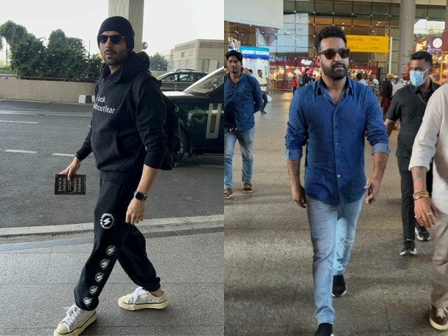 Photo : Kartik Aaryan And Jr NTR's Airport Style Be Like