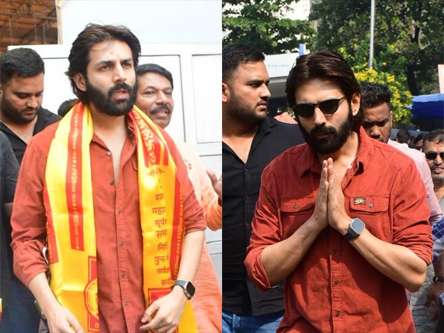 Kartik Aaryan Begins New Year With Siddhivinayak Darshan