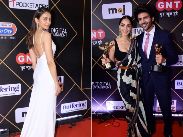 Kartik Aaryan, Kiara Advani And Rakul Preet Singh Arrive In Style