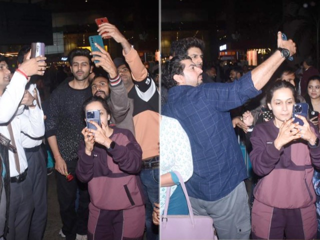 Kartik Aaryan Mobbed By Fans At The Mumbai Airport