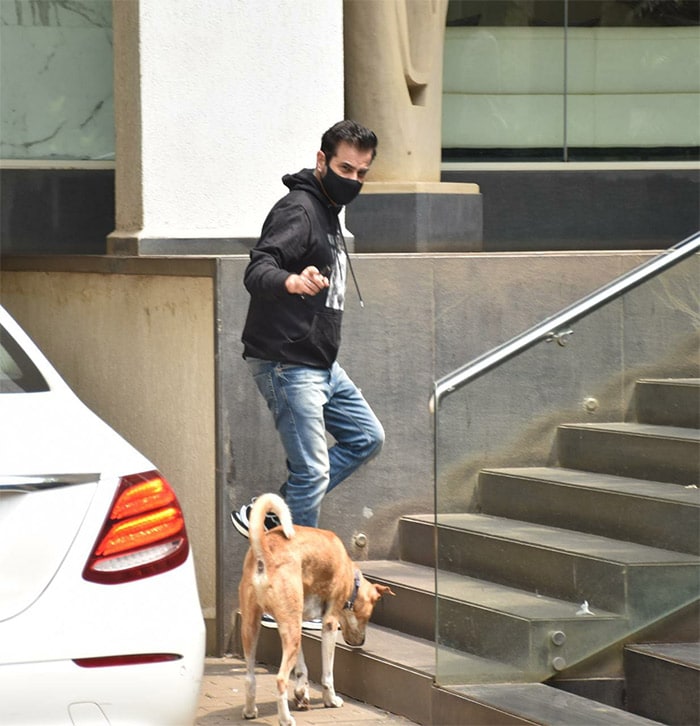 Sanjay Kapoor was clicked in Juhu.