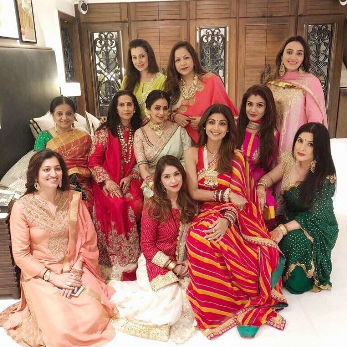 Inside Sridevi, Shilpa Shetty\'s Karva Chauth Celebrations