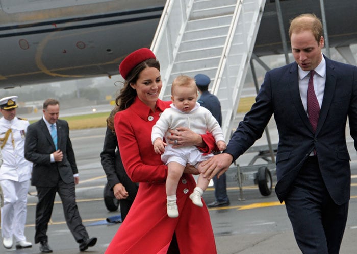 A royal Baby\'s Day Out, on a plane