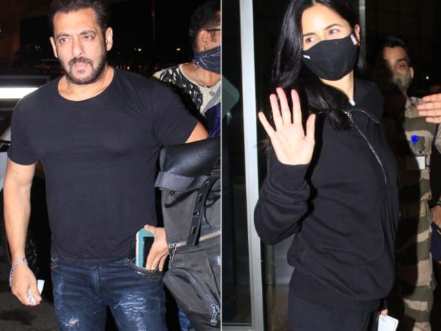 Katrina Kaif And Salman Khan Fly Out Of Mumbai For <i>Tiger 3</i> Shoot