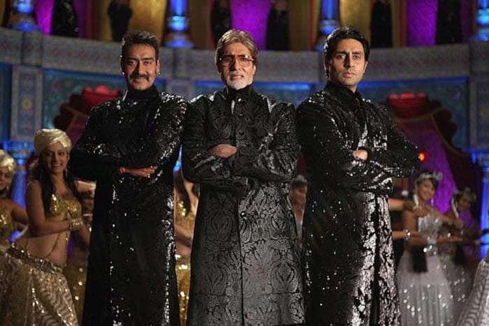 On the sets of Bol Bachchan: Big B, Abhishek, Ajay